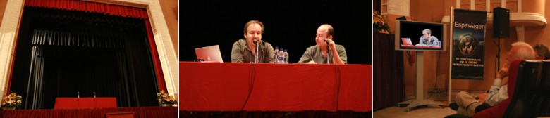 Scott se mostró atento a la charla de Arnold